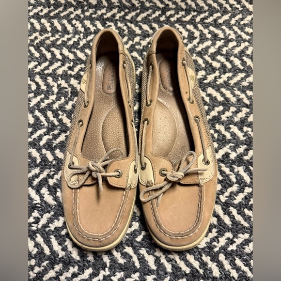 SPERRY TOPSIDER Angelfish Boat Shoe Loafer in Tan Size 10M - Picture 2 of 6